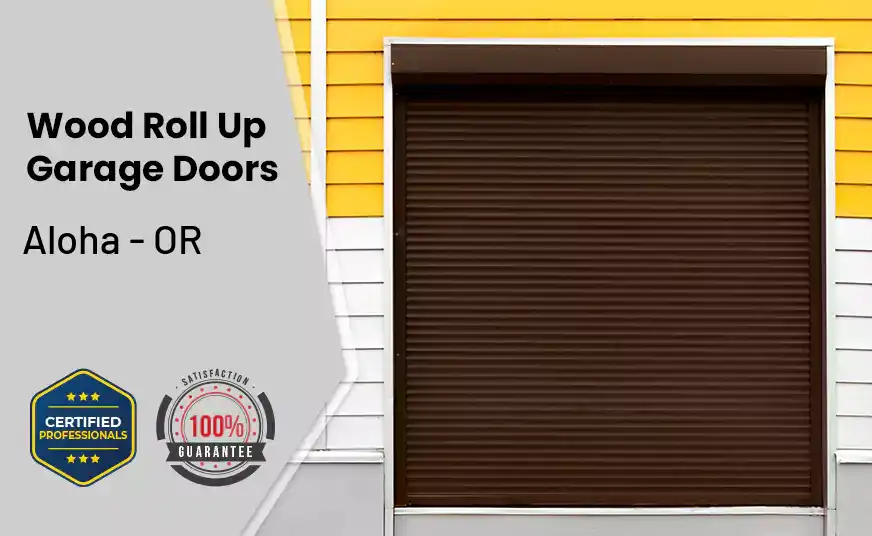 Wood Roll Up Garage Doors Aloha - OR 